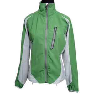 MEC Womens Medium Green Full  Zip Hiking Outdoor Jacket